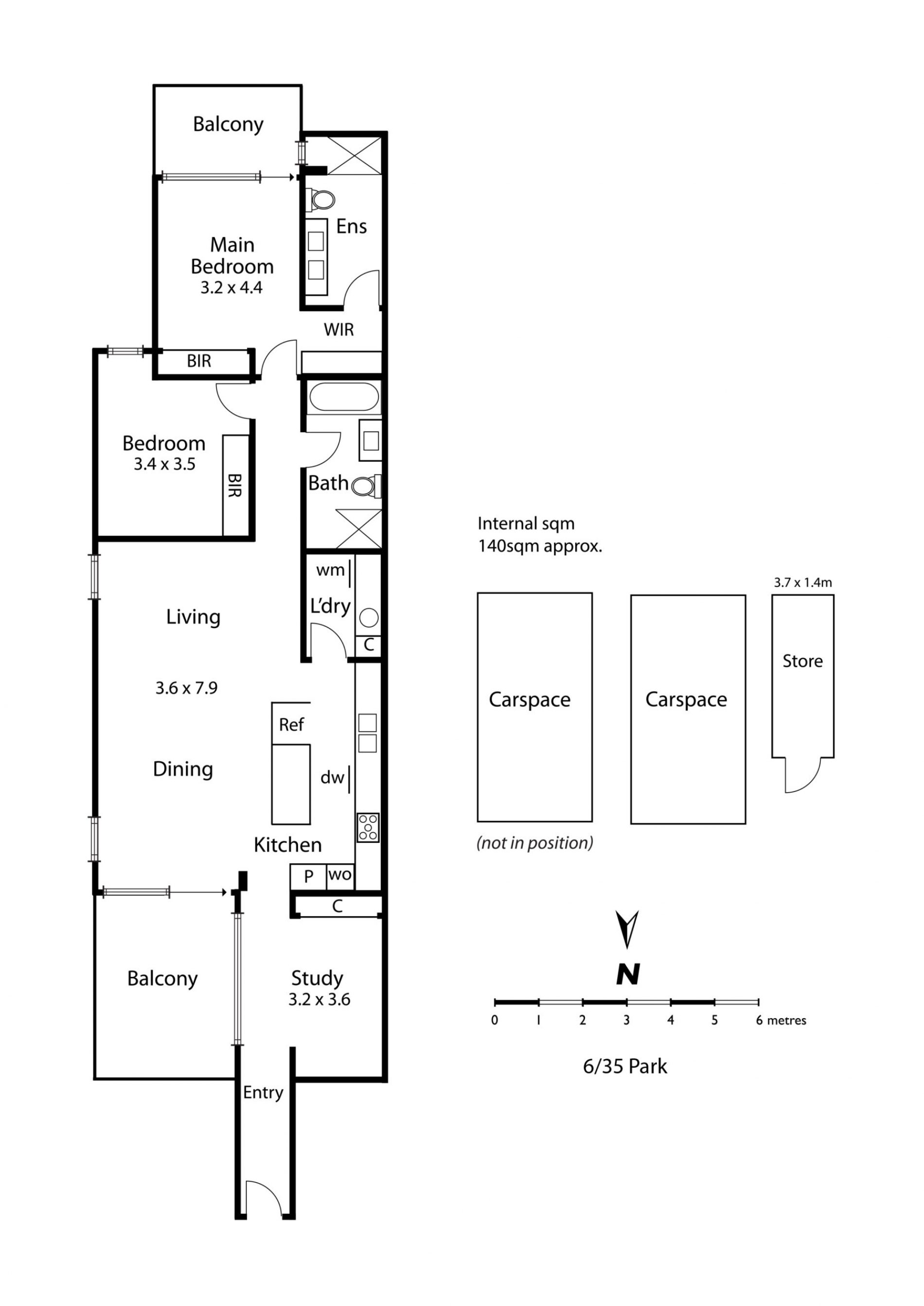 Floor Plan- 6, 35 Park Street Brighton