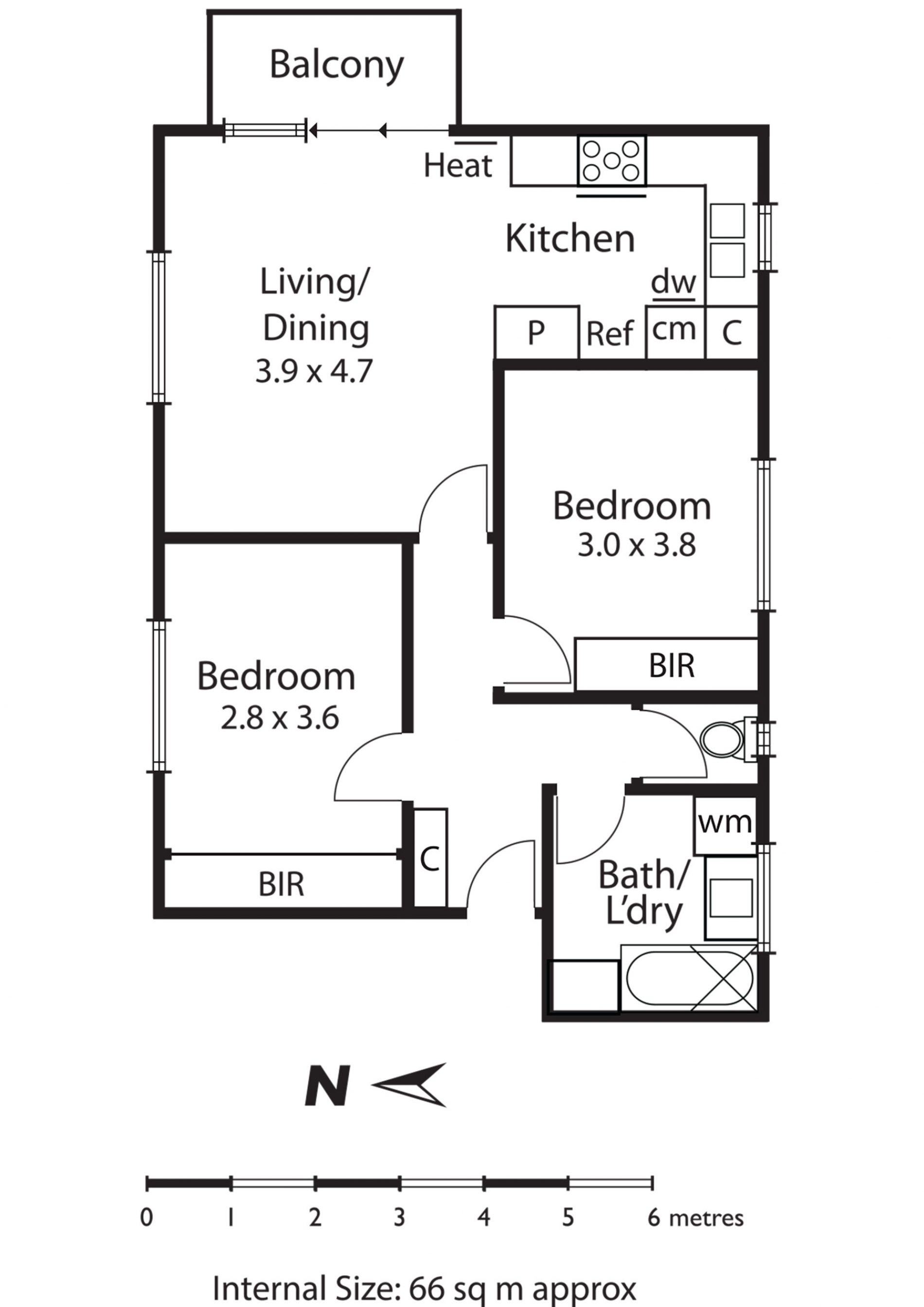 Floor Plan- Apartment 4, 102 Brighton Rd, Ripponlea