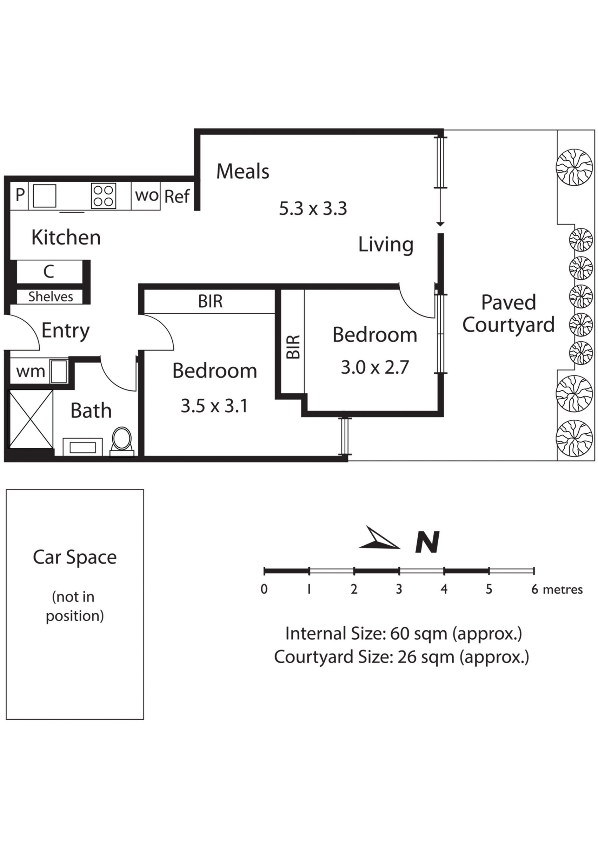Floor Plan- Apartment 4, 115 Tennyson Street, Elwood